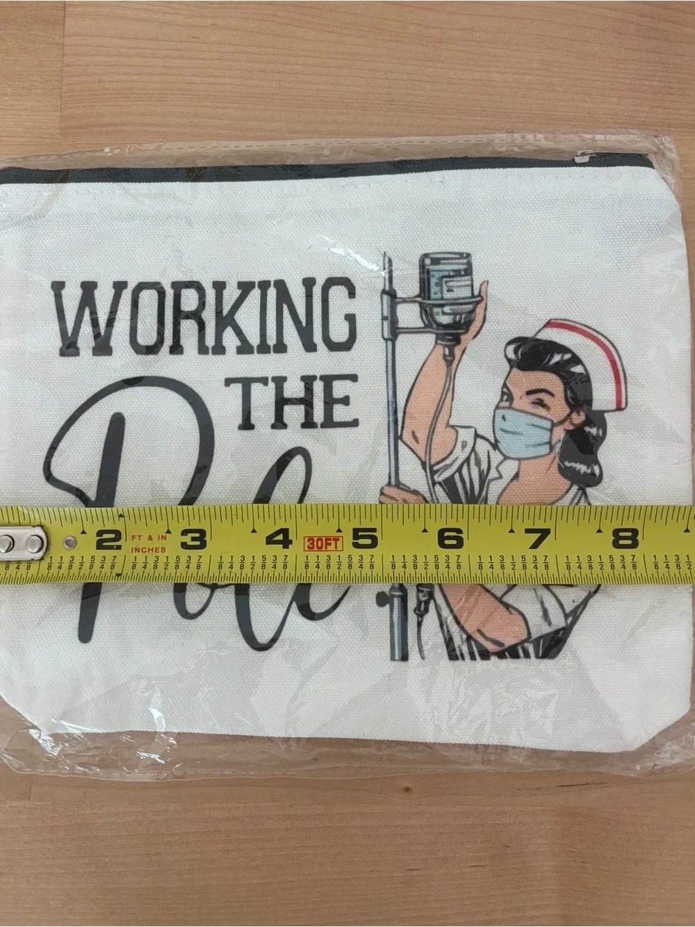 Working the Pole Nurse Cosmetic Bag - White